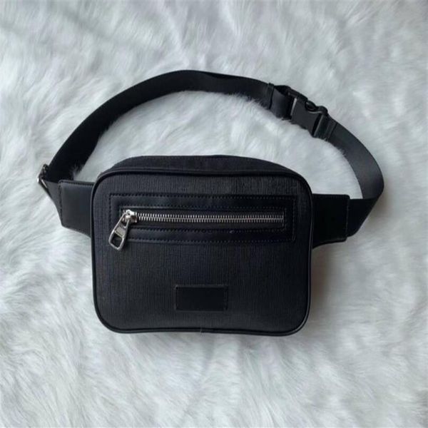 

2020 designer men women leather sport runner fanny pack belly waist bag bum fitness running belt jogging pouch back grid ba304n