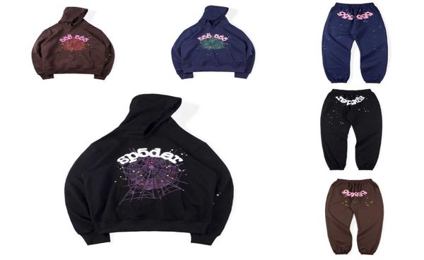 

designer pullover sp5der young thug 555 hoodies spider hoodie senior classic leisure multicolor autumn winter men hooded printing 1175572, Black