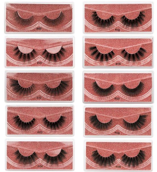 

new arrival 3d mink eyelashes thick real mink hair false lashes eye lash makeup extension fake eyelashes set 10 styles 1box1pairs9668546