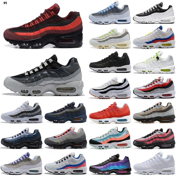 

og running shoes men women 95s triple black white crystal blue denham neon solar smoke grey matte olive running club mens trainers outdoor s