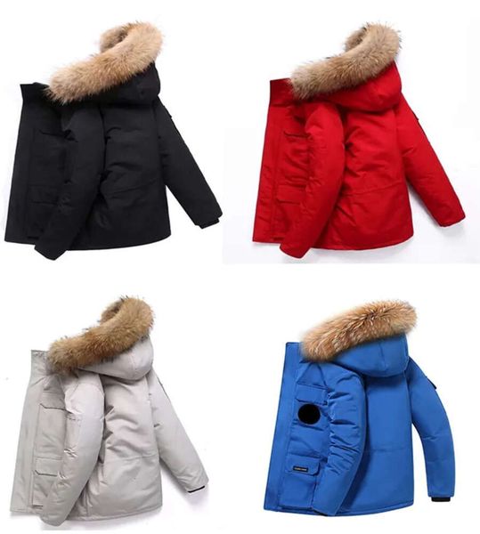 

men's fashion coat parka winter jacket fashion thickened men's and women's coat jacket down women's coat casual hip hop, Black