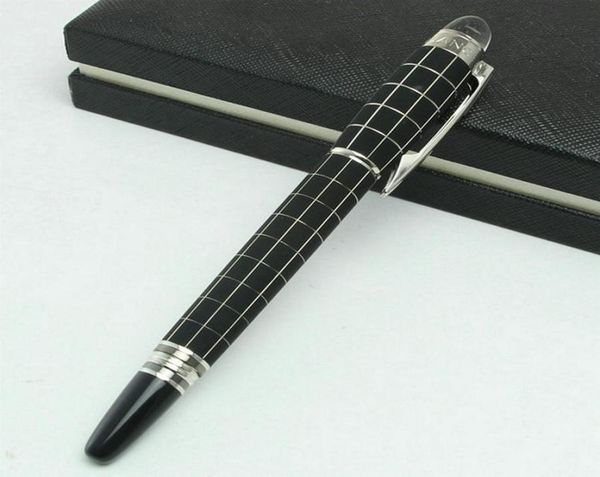 

limited edition writing supplies metal black checkerboard crystal luxurious pens with serial numbermens wedding cufflinks opt3148928, Silver