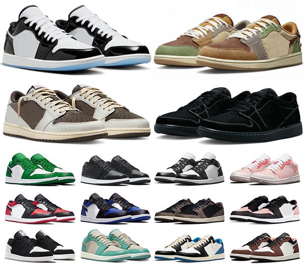 

jumpman 1 1s black toe og light smoky grey low men women basketball shoes triple white shadow reverse mocha mens womens sneakers trainers