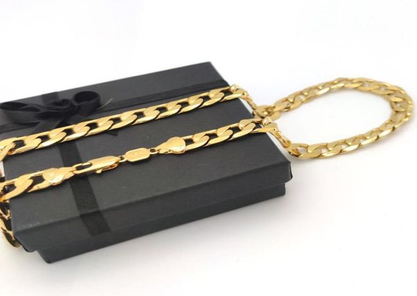 

men039s women 10mm italian link necklace 24quot 18 k real solid yellow gold gf fine cuban curb chain9846558, Silver