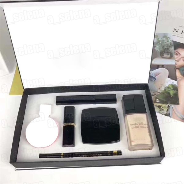 

brand makeup set 15ml perfume lipstick eyeliner mascara liquid foundation 6 in 1 cosmetics kit