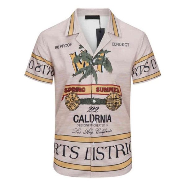 

branded shirt fashion amri hawaiian short sleeve shirts casual men039s coconut tree print tshirt lapel comfort men high qu2827560, White;black