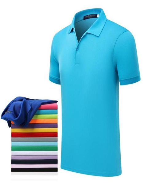 

men039s polos highend shirt custom work clothes for men and women short sleeve unit training uniform lapel embroidered logomen8866949, White;black