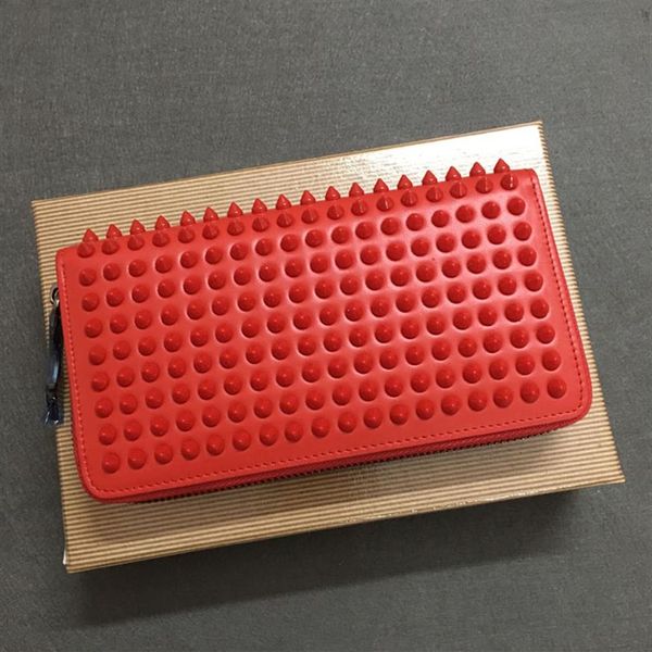 

luxurys wallet women purse printed flower genuine leather rivet holders wallets for men fashion designer purses card holder bags w248j, Red;black