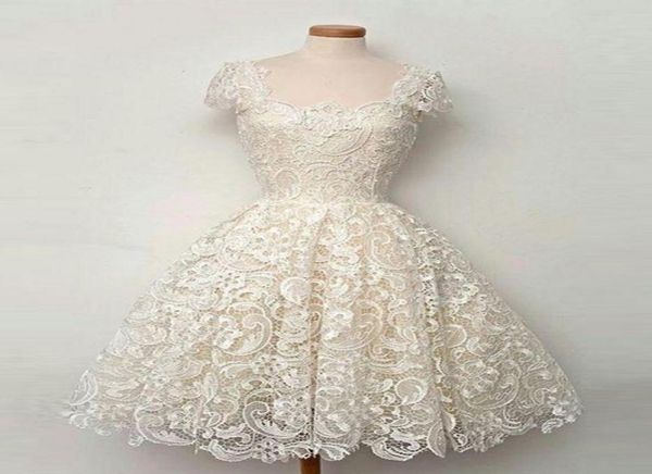 

2018 chic scoop cocktail dresses princess short homecoming dresses short sleeves lace appliques plus size custom made vestidos de 8425919, Blue;pink