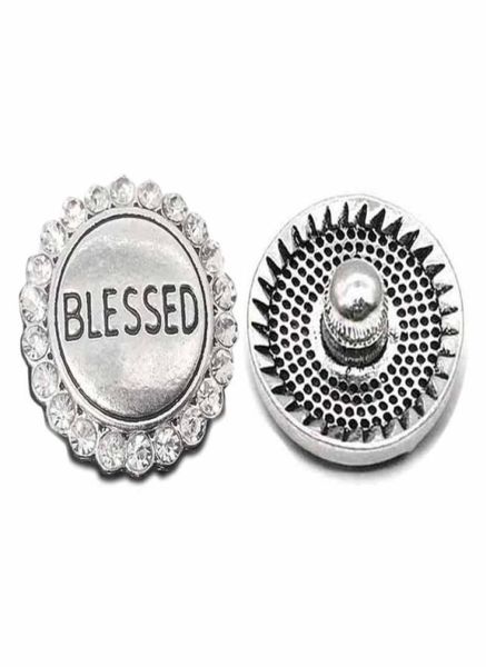 

high qualit w018 blessed 18mm 20mm rhinestone metal button for snap button bracelet necklace jewelry for women silver jewelry8713052