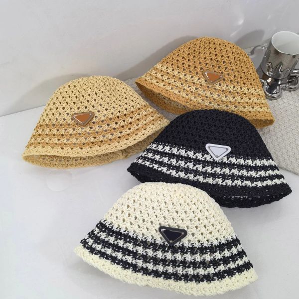 

designer straw hat womens bucket hat triangle casquette outdoor baseball cap gorras chapeau mens cappelli fit hats for man gorras candy summ, Blue;gray