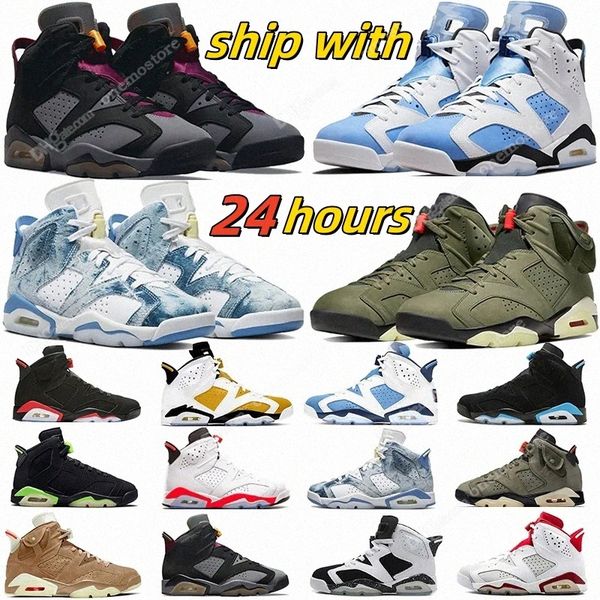 

jumpman 6 basketball shoes outdoor shoes og 6s travis british khaki unc black phantom blue pink silver yellow goldd brown green bronze f2gn#