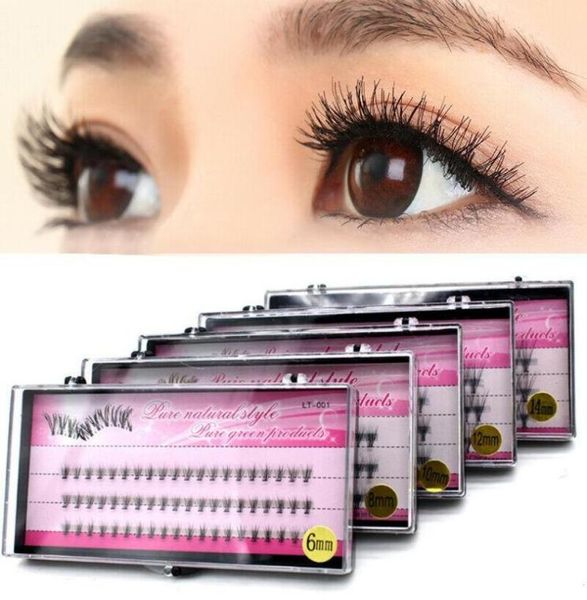 

false eyelashes 60 cluster faux mink curl lash grafting eye makeup individual fan lashes women beauty tools5126297