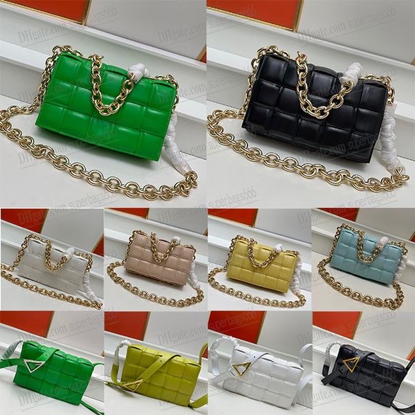 

cassette designer padded cassette crossbody women bags lether mini handbag shoulder purse luxurious chain fashion cross body handbags green