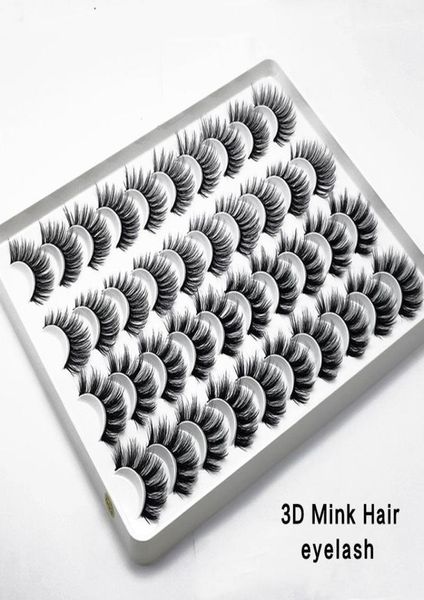 

20 pairs natural false eyelashes fake lashes long makeup 3d mink eyelashes eyelash extension mink eyelashes for beauty9135599