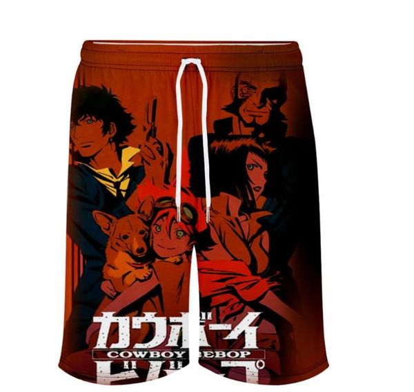 

men039s shorts cowboy bebop anime 3d print summer holiday women men elastic waist japan streetwear casual style beach3171796, White;black