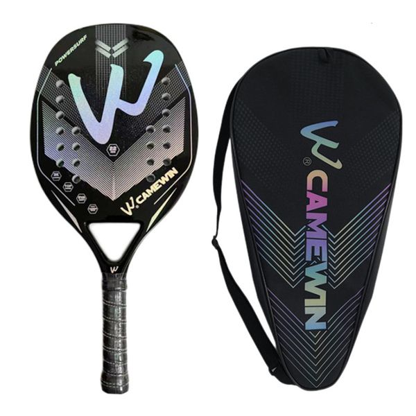 

squash racquets 1pc 3k full carbon fiber rough surface beach tennis racket with cover bag send overglue gift presente 2023 eva super soft 23