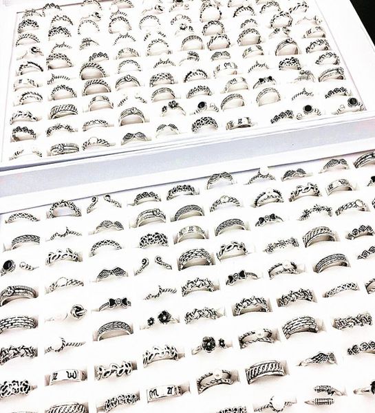 

whole 100pcslot women039s bohemia style rings antique silver finger joint ring brand new drop bohemian mix styles2443825, Golden;silver