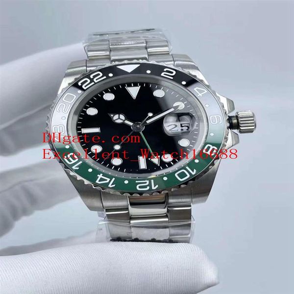 

6 style -selling wristwatches 40 mm 116710 126710 stainless steel ceramic bezel asia 2813 movement automatic mechanical mens w297e, Slivery;brown