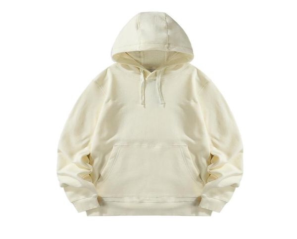 

hoodie sweatshirt pullover solid with plush autumn winter cotton hoodies casual sweatshirts loose men and women sweater1067246, Black