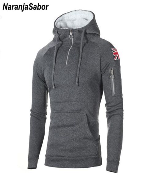 

naranjasabor men039s zipper hoodies casual sweatshirt mens autumn fasion hooded thick hoodies hip hop male brand clothing n624 2056919, Black