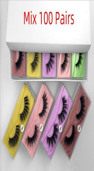 

whole eyelashes 304050100pcs 3d mink lashes natural false makeup in bulk18924470