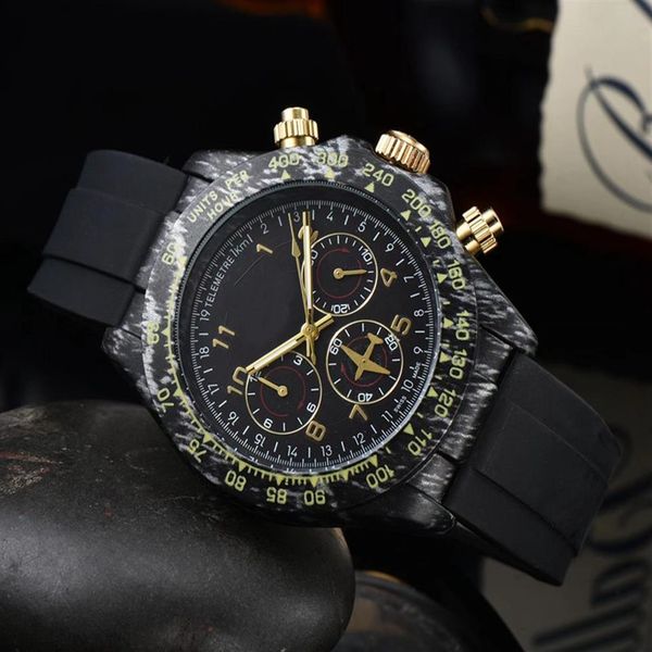 

2022 men luxury watch six stitches all dials work automatic quartz watches european brand chronograph clock fashi275z, Slivery;brown