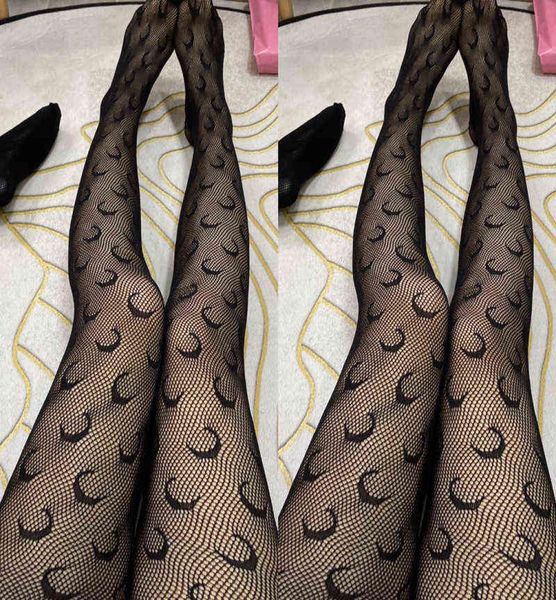 

spring summer fishnet letter tights transparent tights fashion moon pattern thin pantyhose plus size panty collant y11307947065, Black;white