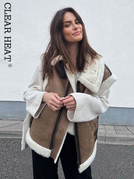 

men s jacket fashion patchwork sleeveless vest waistcoat loose thicken lapel jacket coat autumn chic outwear street 230822, Black;brown