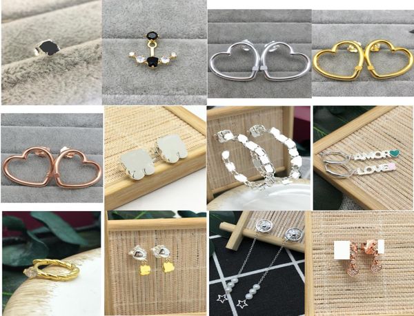 

fahmi s925 sterling silver stud earrings women039s simple and small allmatch earrings exquisite highend light luxury retro ea1050687, Golden;silver