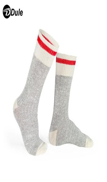 

dli1416 grey wool socks with red stripe0123456789108629801, Black