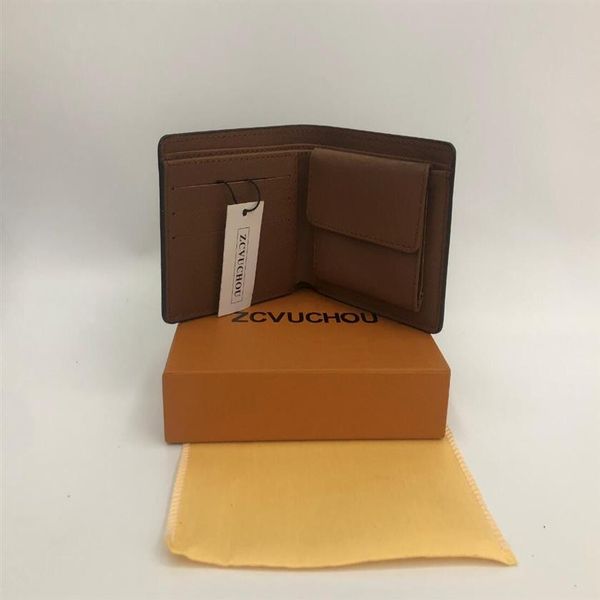 

2019 style designer mens wallet men wallet special leather short small wallet with box dust bag card234s, Red;black