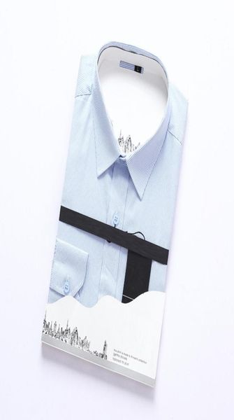 

t striped men shirt 2020 new collar dress fashion long sleeve premium 100 cotton shirting men039s brand shirt4530992, White;black