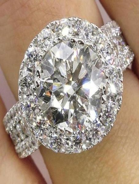 

new brand jewelry 14kt white gold filled 8ct big z simulated diamond wedding engagement band rings for women57246051166631, Slivery;golden
