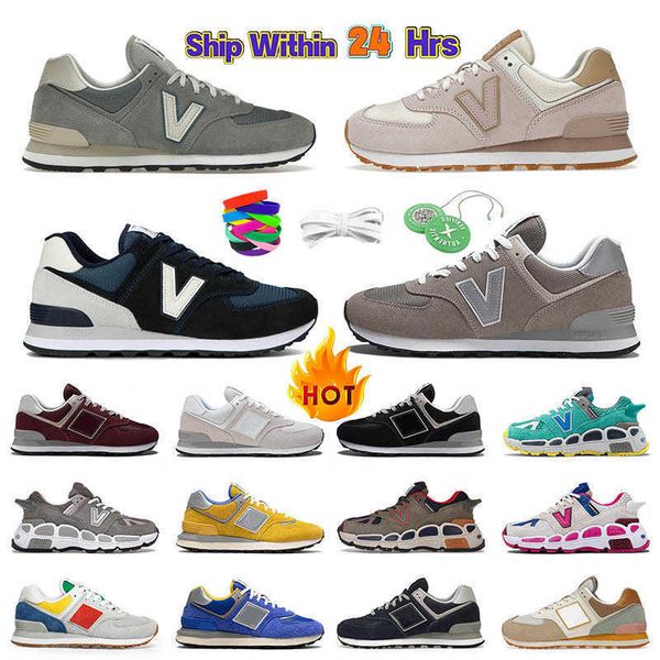 

designer mens 574 running shoes sneaker black marbled grey burgundy cloud white midnight navy rose pink 574s outdoor trainers sports