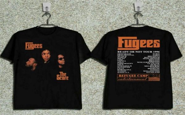 

men039s tshirts fugees the score ready or not concert tour tshirt t shirtmen039s9797455, White;black