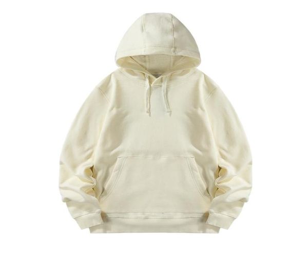 

hoodie sweatshirt pullover solid with plush autumn winter cotton hoodies casual sweatshirts loose men and women sweater4186857, Black