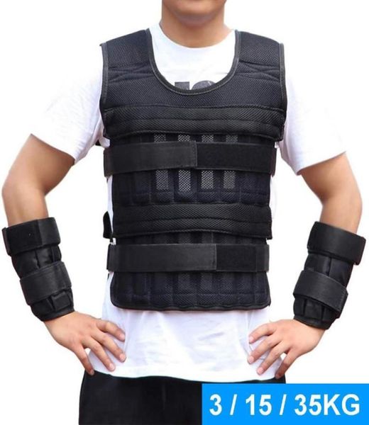 

31535 kg loading weighted vest jacket load weight vest exercise for boxing training fitness equipment for running80965386408858
