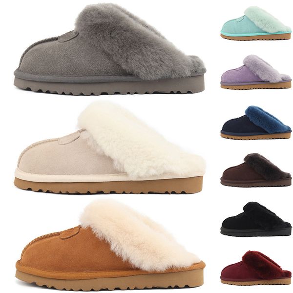 

australia designer fur slippers women slides sandals womens mens winter snow shoes classic mini ankle warm sneakers black grey light blue wh