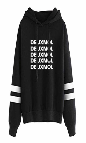 

deuxmoi merch hoodie pullover sweatshirt long sleeve fashion clothing2435780, Black