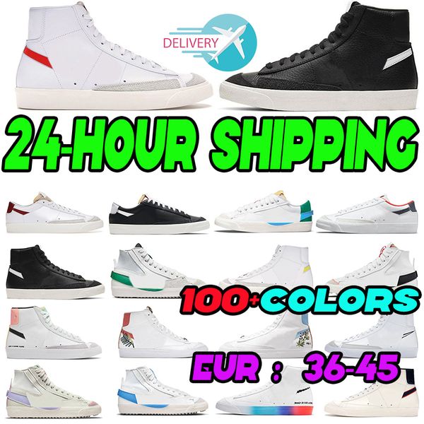 

blazer mid 77 vintage running shoes for men women blazers low black white ghost white indigo pine green platform trainers designer sneakers