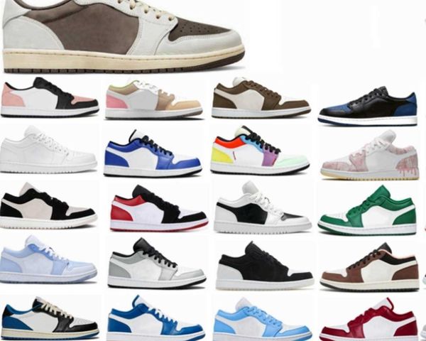 

jumpman 1 1s low mens basketball shoes black phantom fragment dark reverse mocha starfish true blue wolf grey unc tear away silver bred toe