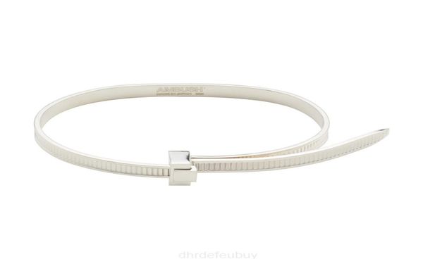 

2022 new ambush hip hop chain simple personality 925 sterling silver easy pull bracelet niche fashion adjustable personal gift for6258766, Black