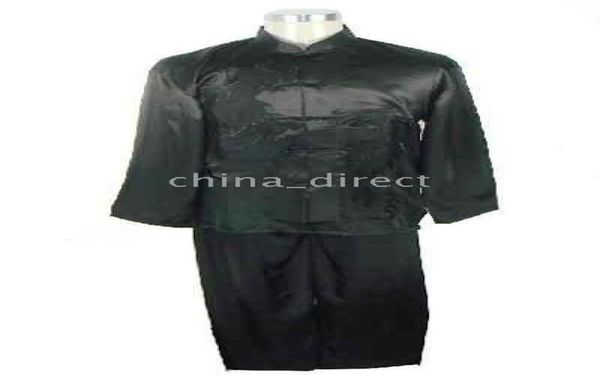 

new kungfu suits martial art sets chinese tai suitrayon silk uniform pants 6setslot6515558, Black;red