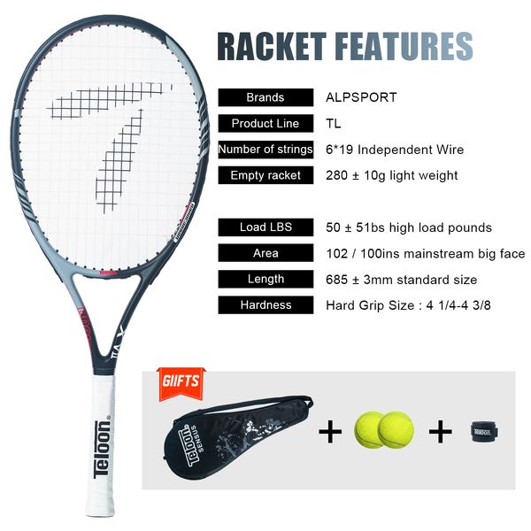 

squash racquets alpsport 12k full carbon fiber 100 290g 51lbs light weight durable tennis racket training send bag 230821