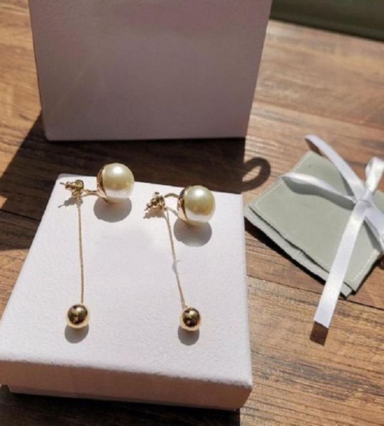 

with box fashion brand have stamps pearl designer earrings for lady women party wedding lovers gift engagement luxury jewelry for 4882916, Silver
