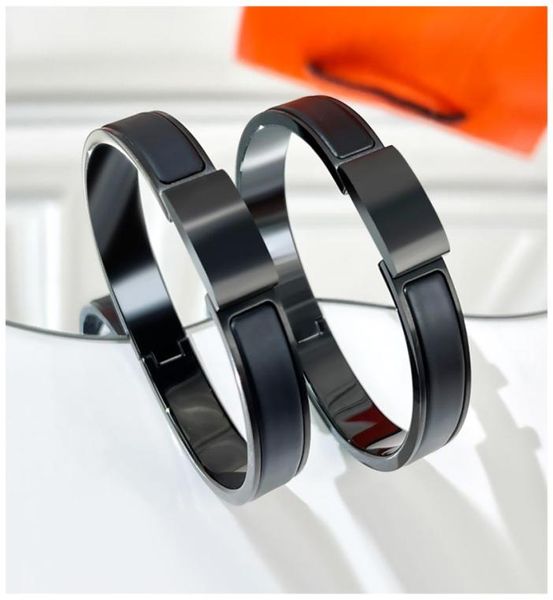 

h bracelet mother daughter bracelets charm bangle luxury braclets armband freundin gold plated bangles dainty gold braclet pulsera4909394, Black