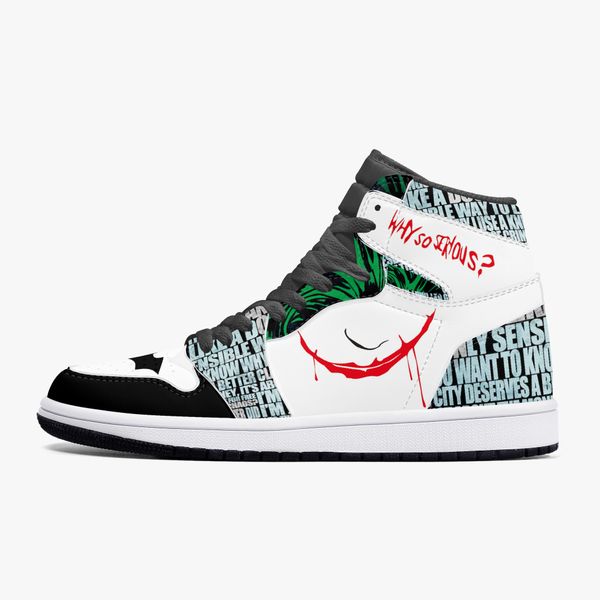 

diy classic fashion men women outdoor basketball shoes cartoon casual shoes 316593