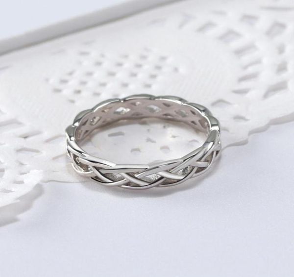 

branch knot braid ring silver rose gold rings band for men women fashion jewelry will and sandy gift3790991