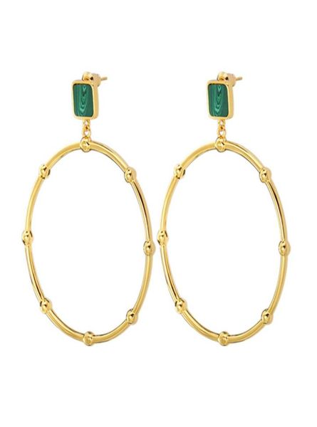

earrings for women big circle gold color stainless steel hoop earrings female engagement fashion jewelry whole gifts christmas4305825, Golden;silver